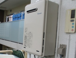 大阪ガスからリンナイRUX-A1616W-Eへ給湯器交換の施工事例