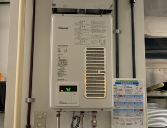 リンナイRUXC-V1610SWF-HPからリンナイRUXC-V1615SWF-HP(A)へ給湯器交換の施工事例