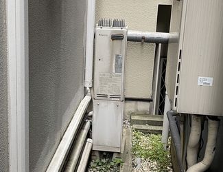 
東京ガスRH-S100W2-6からリンナイRH-101W2-6(A)へ給湯器交換の施工事例工事前写真施工前
