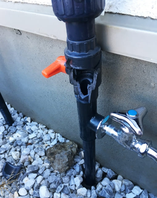 給湯器の配管のイメージ